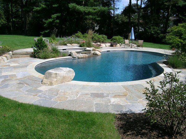 Kidney-Shaped Family Pool
